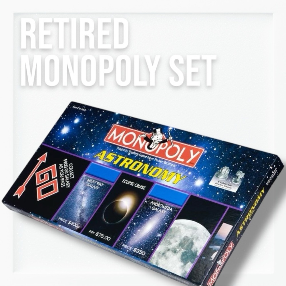 HASBRO Rare Early 2000s Special Edition Monopoly Astronomy Set